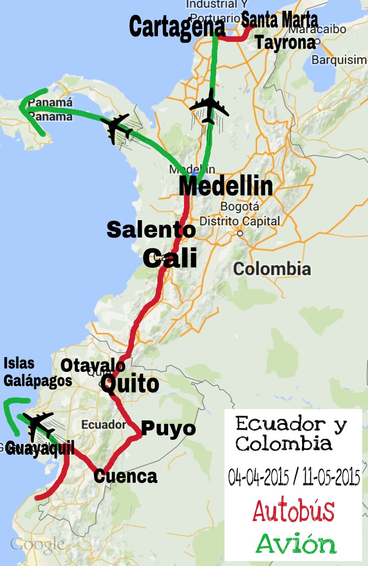 Ecuador y Colombia